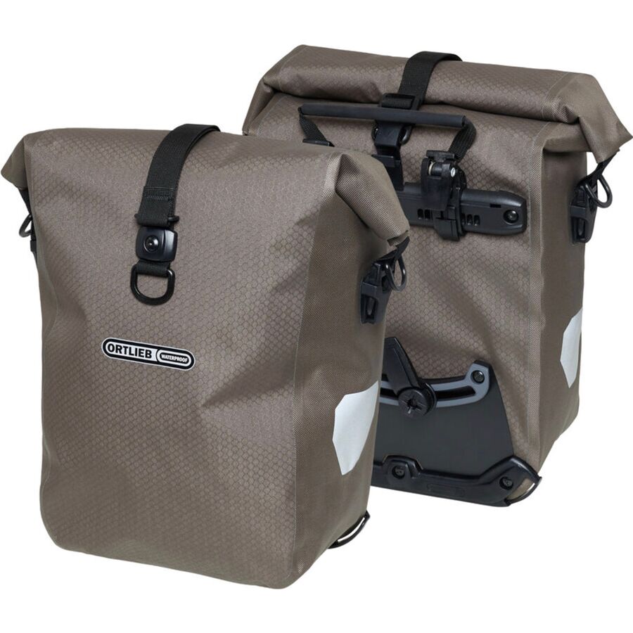 () Ig[u Ox pbN pjG - yA Ortlieb Gravel Pack Panniers - Pair Dark Sand