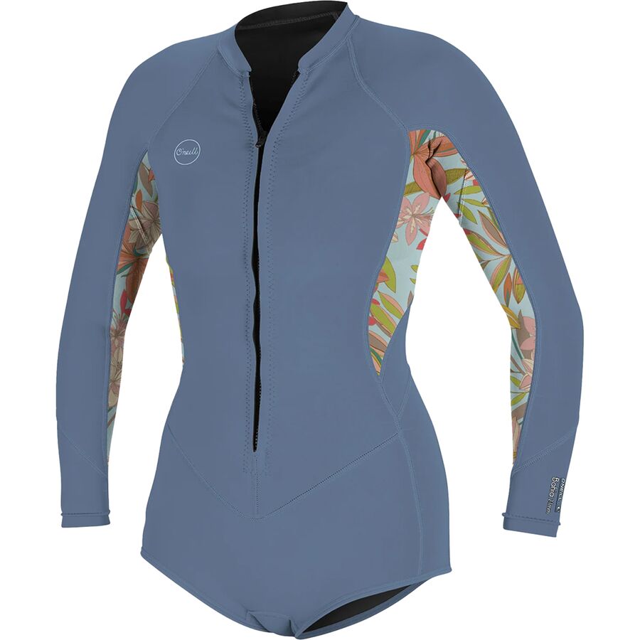 () Ij[ fB[X oCA 2/1 tg-Wbv O-X[u T[t X[c - EBY O'Neill women Bahia 2/1 Front-Zip Long-Sleeve Surf Suit - Women's Infinity/Dahlia/Infinity