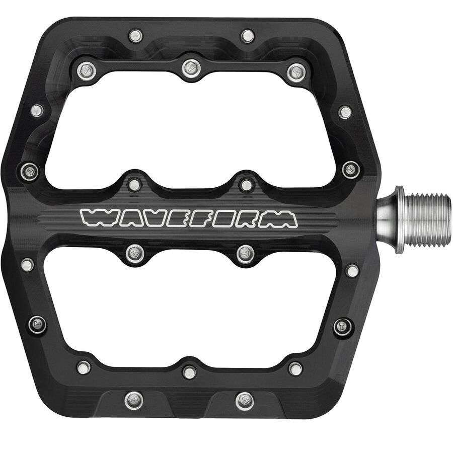 (取寄) ウルフトゥースコンポーネンツ ウェーブフォーム アルミニウム ペダルズ Wolf Tooth Components Waveform Aluminum Pedals Black