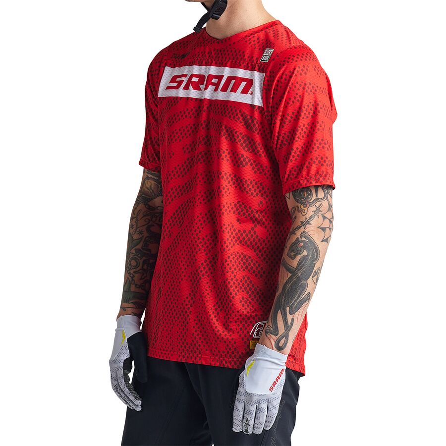 (取寄) トロイリーデザインズ メンズ スカイライン エアー ジャージ - メンズ Troy Lee Designs men Skyline Air Jersey - Men's Sram Roots Fiery Red