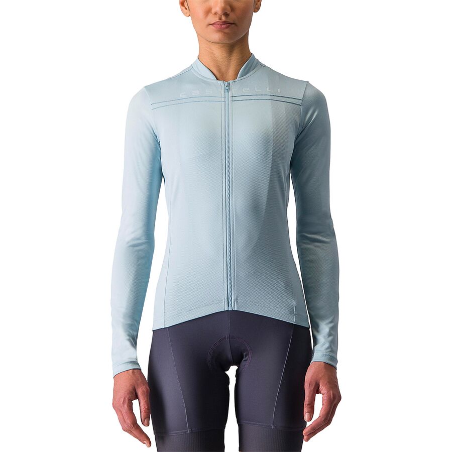 取寄 カステリ レディース アニマ 4 ロング-スローブ ジャージ - ウィメンズ Castelli women Anima 4 Long-Sleeve Jersey - Women s Winter Sky