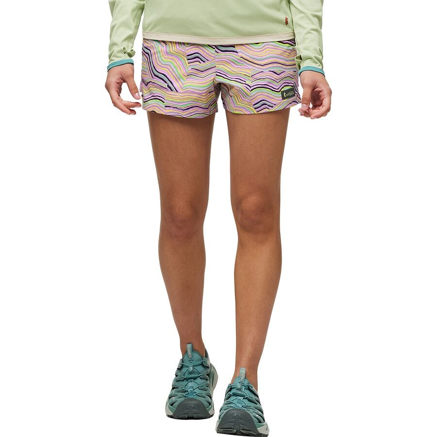 () RgpNV fB[X uR 3C` vg V[g - EBY Cotopaxi women Brinco 3in Print Short - Women's Lemonade/Orchid Bloom