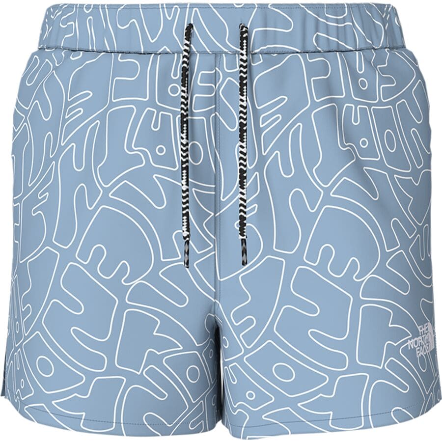 楽天スウィートラグ（取寄） ノースフェイス ガールズ アンフィビアス クラス V ショート - ガールズ The North Face girls Amphibious Class V Short - Girls' Steel Blue Wavy Brand Proud Phantom Print