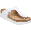 ギゼ (取寄) ビルケンシュトック レディース ギゼ プラットフォーム ビーガン サンダル - ウィメンズ Birkenstock women Gizeh Platform Vegan Sandal - Women's White Birko-FlorLTD