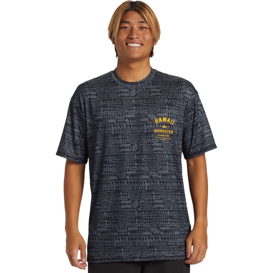 () NCbNVo[ Y HI }`v[ T[t V[gX[u T-Vc - Y Quiksilver men Hi Multiply Surf Short-Sleeve T-Shirt - Men's Black