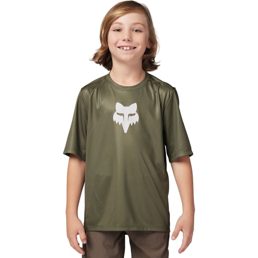 () եå졼 ܡ 󥸥㡼 硼ȥ꡼ 㡼 - ܡ Fox Racing boys Ranger Short-Sleeve Jersey - Boys' Olive Green