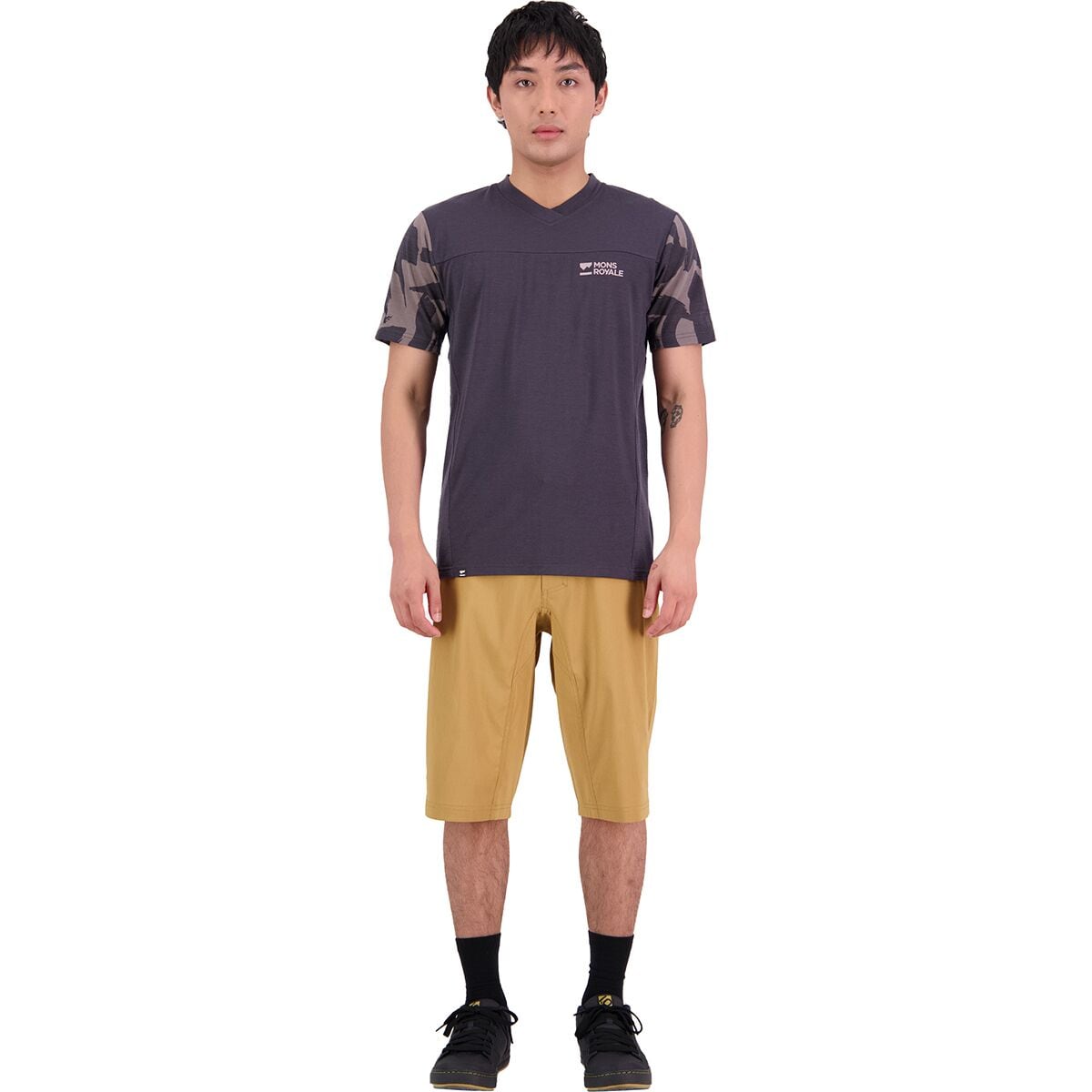 (取寄) モンスロイヤル メンズ レッドウッド エンデューロ VT ジャージ - メンズ Mons Royale men Redwood Enduro VT Jersey - Men's Shale/Fragments