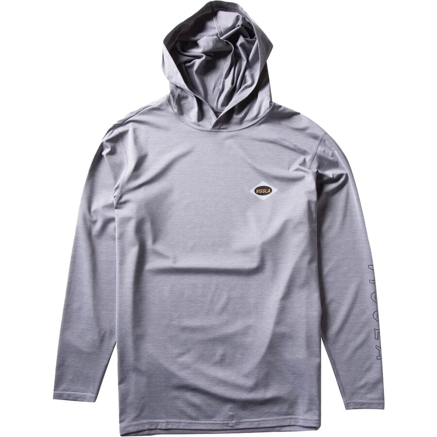 () BX Y cCXebh GR t[fbg O-X[u Vc - Y Vissla men Twisted Eco Hooded Long-Sleeve Shirt - Men's Grey Heather