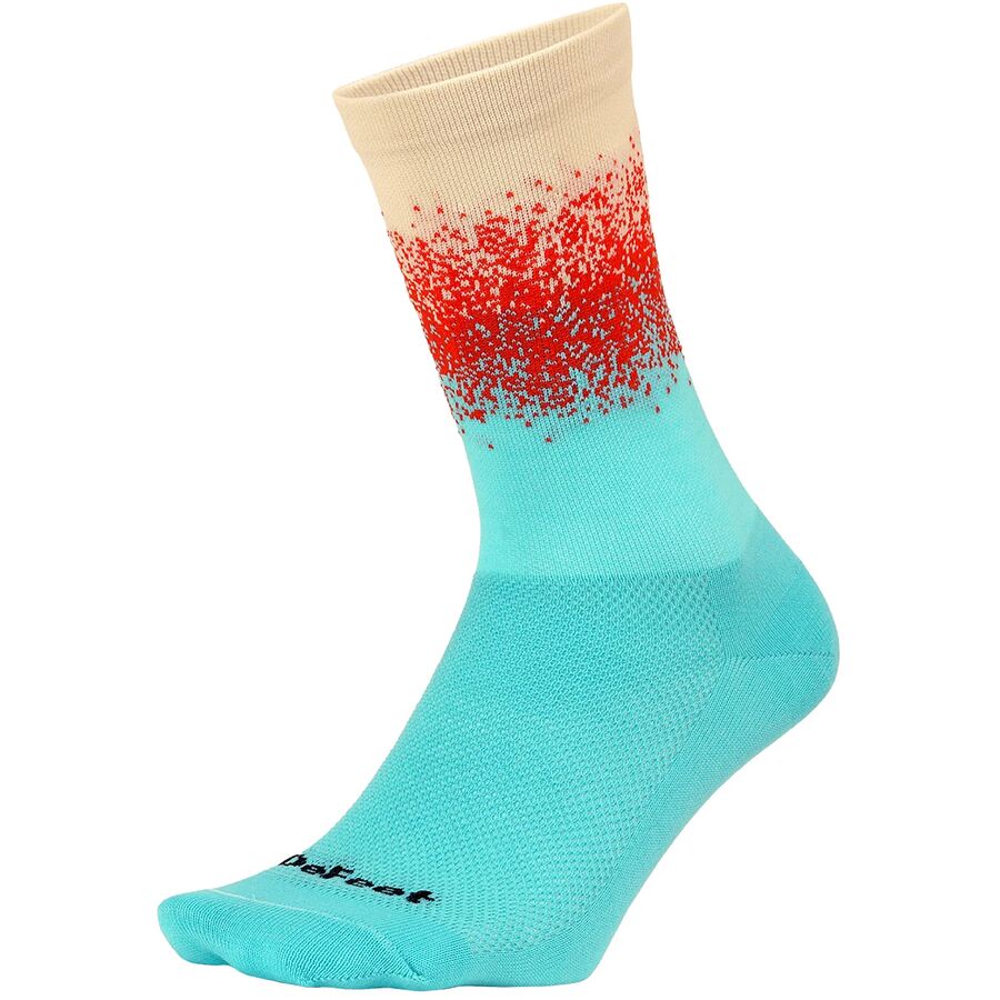 (取寄) デフィート エアイーター 6インチ ソック DeFeet Aireator 6in Sock Natural/Poinciana/Neptune