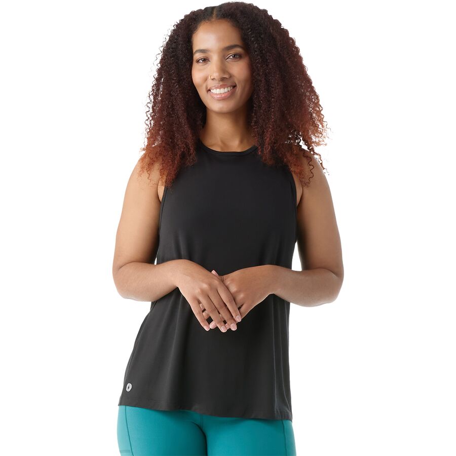 (取寄) スマートウール レディース アクティブ ウルトラライト ハイ ネック タンク トップ - ウィメンズ Smartwool women Active Ultralite High Neck Tank Top - Women's Black