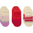 楽天スウィートラグ（取寄） スタンス コットン ノー ショー ソック - 3-パック Stance Fulfilled Cotton No Show Sock - 3-Pack Pink