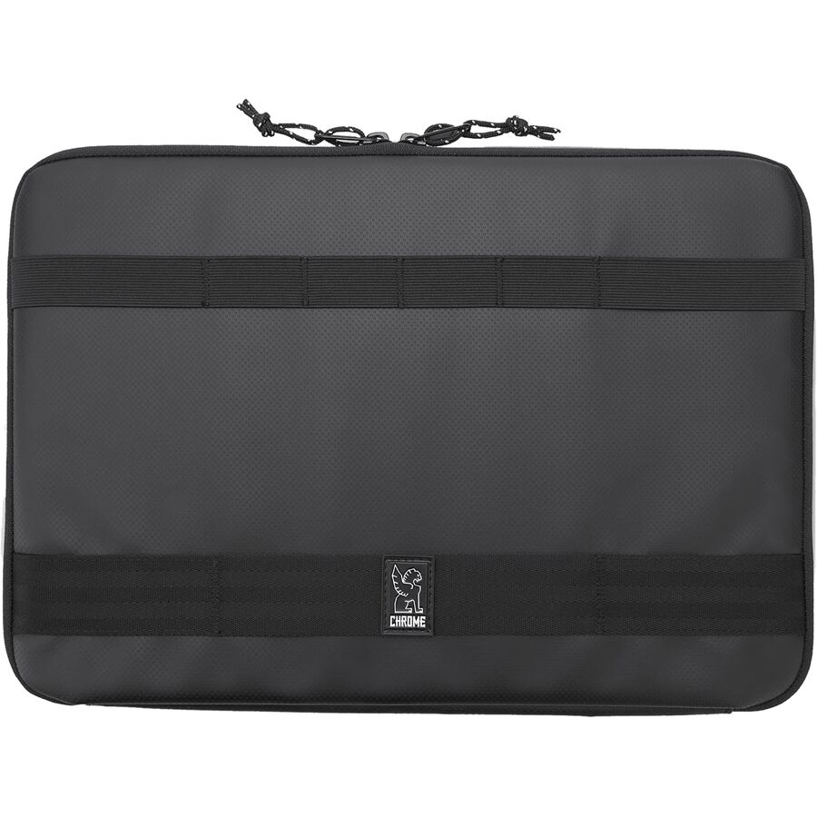 () N[ [W bvgbv X[u Chrome Large Laptop Sleeve Black