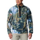 () RrA Y wxeBA n[t-Xibv t[X - Y Columbia men Helvetia Half-Snap Fleece - Men's Napa Green Chasing Falls Print Black C