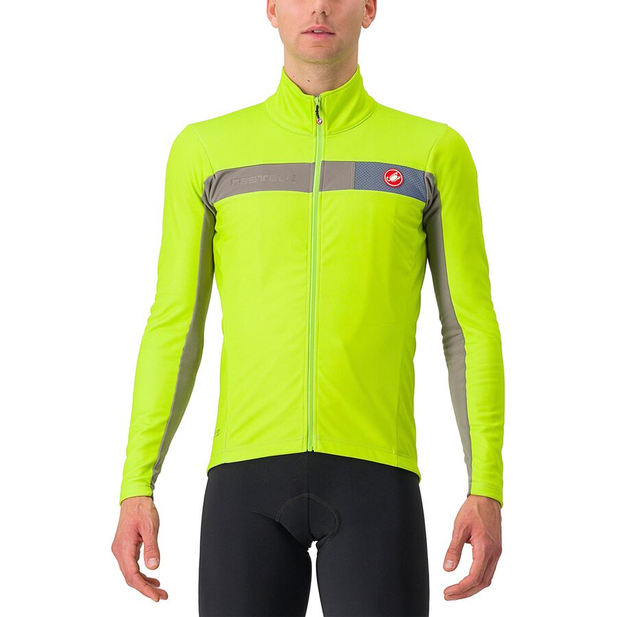 (取寄) カステリ メンズ モルティローロ 6S ジャケット - メンズ Castelli men Mortirolo 6S Jacket - Men's Electric Lime/Nickel Gray/Silver Reflex