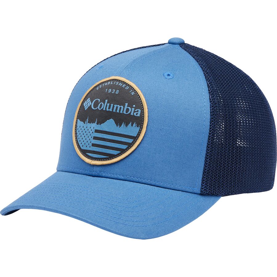 () ӥ  å ١ܡ ϥå ˹ Columbia men Mesh Baseball Hat - Men's Skyler/Collegiate Navy/Flag