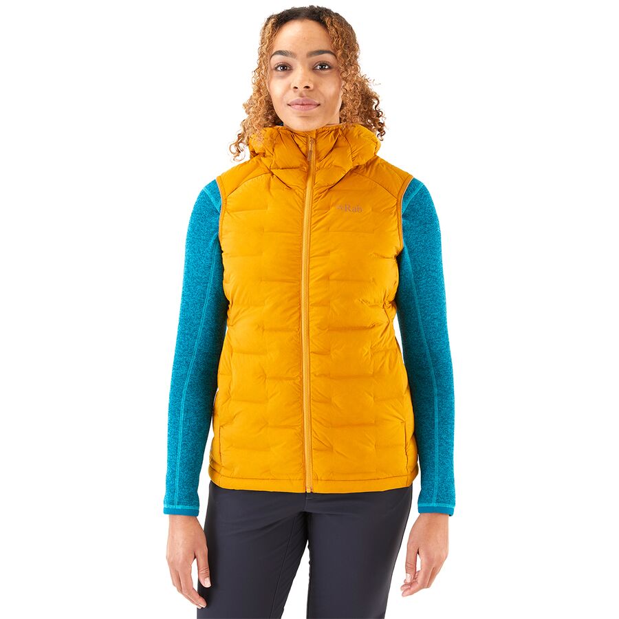 (取寄) ラブ レディース キュービット ストレッチ ダウン ベスト - ウィメンズ Rab women Cubit Stretch Down Vest - Women's Dark Butternut