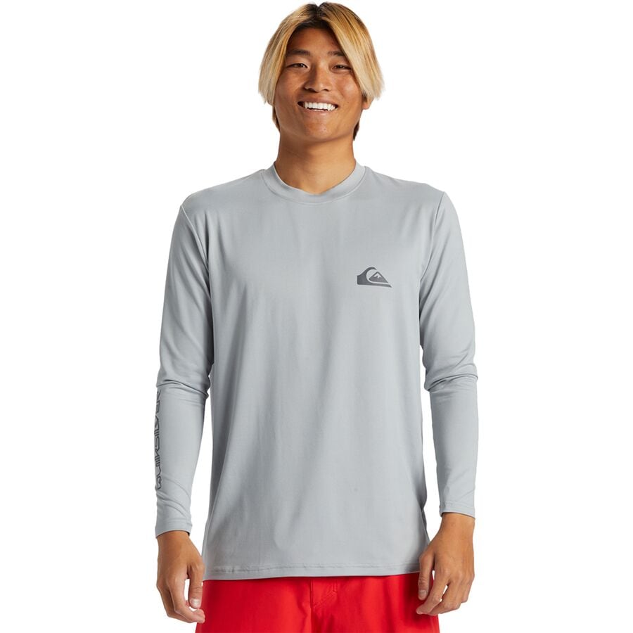 () åС  ֥ǥ  - T- -  Quiksilver men Everyday Surf Long-Sleeve T-Shirt - Men's Quarry