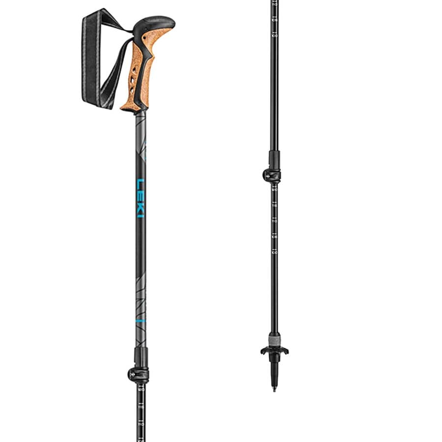 (取寄) レキ クンブ ライト アズ トレッキング ポールズ LEKI Khumbu Lite AS Trekking Poles Black/Pe..