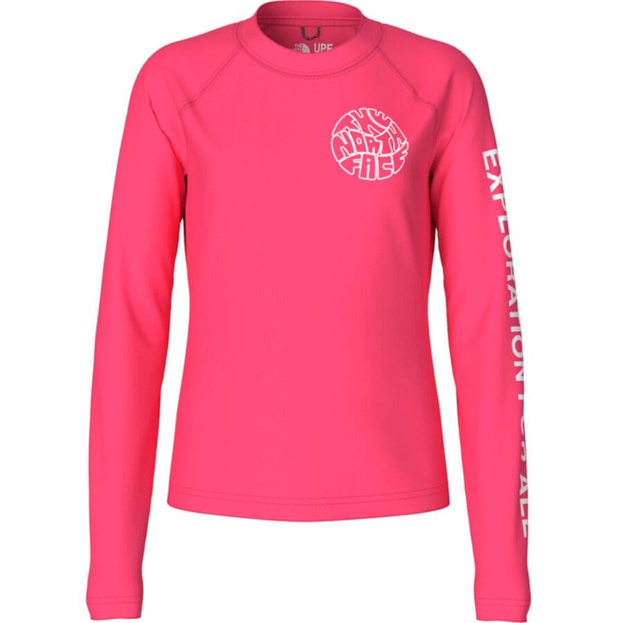 () Ρե 륺 եӥ -   - 륺 The North Face girls Amphibious Long-Sleeve Sun Shirt - Girls' Radiant Poppy