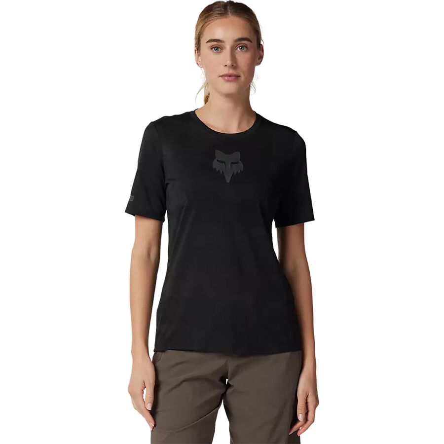 (取寄) フォックスレーシング レディース レンジャー トゥルードライ ショートスリーブ ジャージ - ウィメンズ Fox Racing women Ranger TruDri Short-Sleeve Jersey - Women's Black 2024