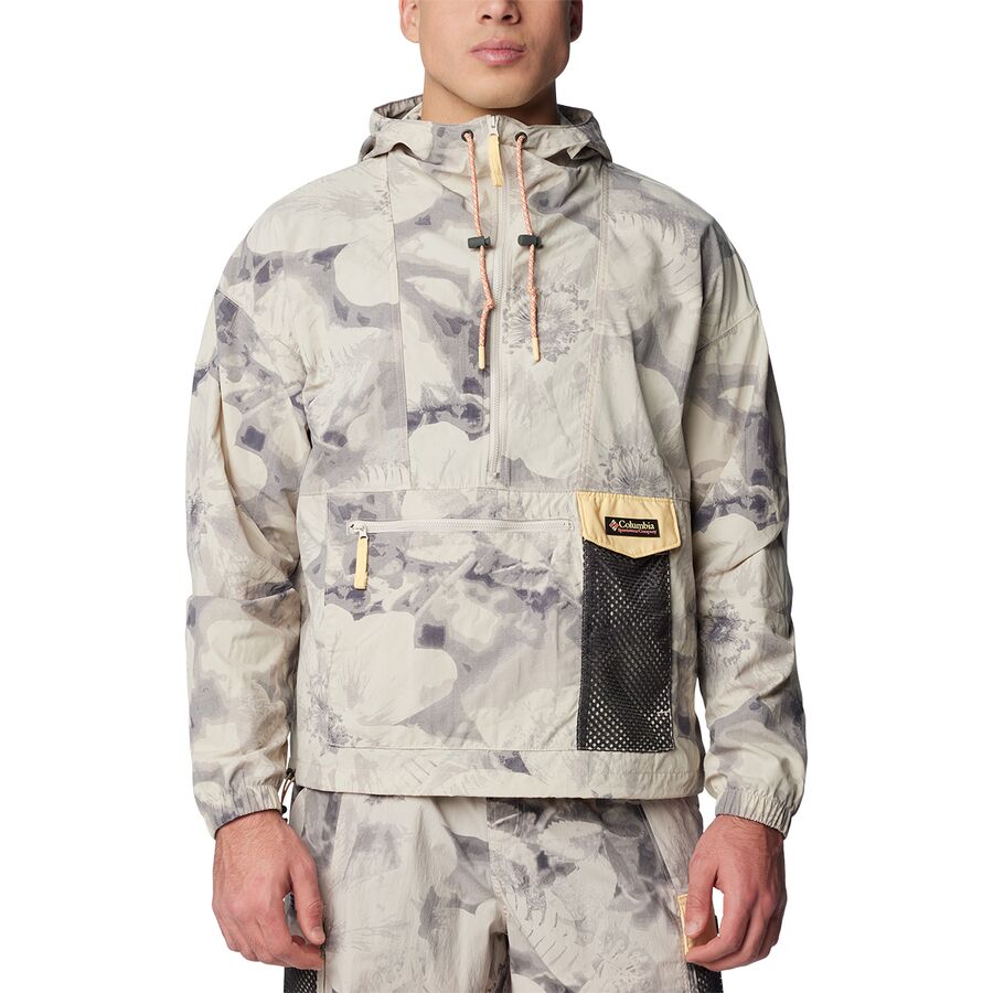 () RrA Y yCebh s[N EBh WPbg - Y Columbia men Painted Peak Wind Jacket - Men's Dark Stone Pearhip Print/Sunkissed