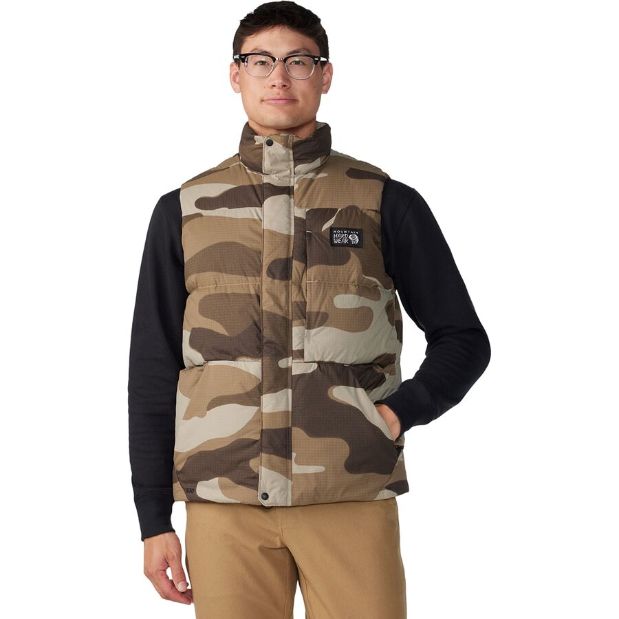 (取寄) マウンテンハードウェア メンズ ネバダン ダウン ベスト - メンズ Mountain Hardwear men Nevadan Down Vest - Men's Badlands Calaveras Camo Print