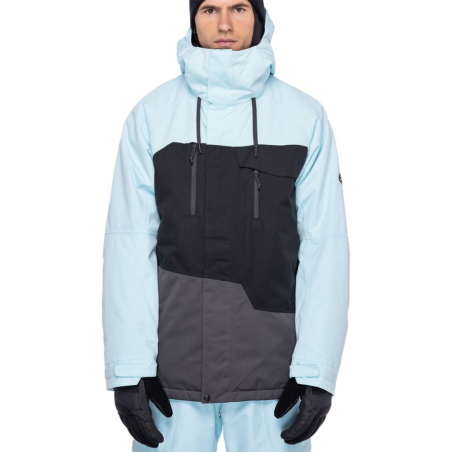 (取寄) シックスエイトシックス メンズ ゲオ インサレーテッド ジャケット - メンズ 686 men Geo Insulated Jacket - Men's Icy Blue Colorblock