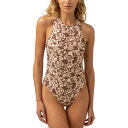 () Y fB[X ht^[ t[ NX obN  s[X XCX[c - EBY Rhythm women Drifter Floral Cross Back One Piece Swimsuit - Women's Chocolate