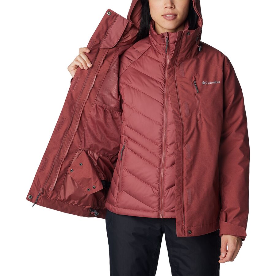 () ӥ ǥ С Iv 󥿡 աǥå ꡼ 㥱å -  Columbia women Whirlibird IV Interchange Hooded 3-in-1 Jacket - Women's Beetroot Crossdye