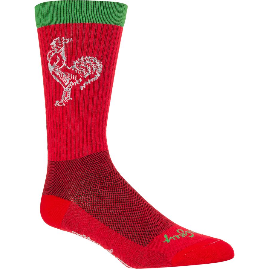 (取寄) ソックガイ シラチャー アクリル 8インチ ソックス SockGuy Sriracha Acrylic 8in Socks Red