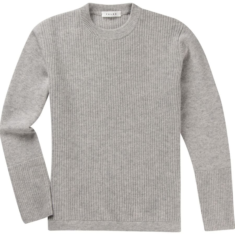 (取寄) ファルケ レディース チャンキー クルー ネック セーター - ウィメンズ Falke women Chunky Crew Neck Sweater - Women's Light Grey