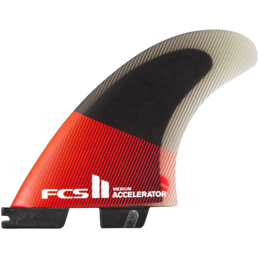(取寄) FCS リ アクセラレーター Pc トライ サーフボード フィンズ FCS II Accelerator PC Tri Surfboard Fins Red/Black