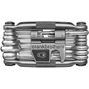 ■商品詳細■ブランドCrank Brothersクランクブラザース■商品名Multi-19 Toolマルチ-19 ツール■商品状態新品未使用・並行輸入品■色Nickel■取っ手高張力鋼板■閉じた長さ89mm■スクリュードライバープラス #1、プラス #2、フラット #2■レンチ[hex] 2、2.5、3、4、5、6、8mm、[open] 8、10mm、[spoke] #0、1、2、3、[Torx] T-10、T-25■その他のツールチェーンツール（8/9/10/11/12スピード対応）■表示重量6.2オンス (175g)■備考(取寄) クランクブラザース マルチ-19 ツール Crank Brothers Multi-19 Tool NickelCrank Brothers 自転車 サイクリング パーツ グッズbc-CRN0022and more...