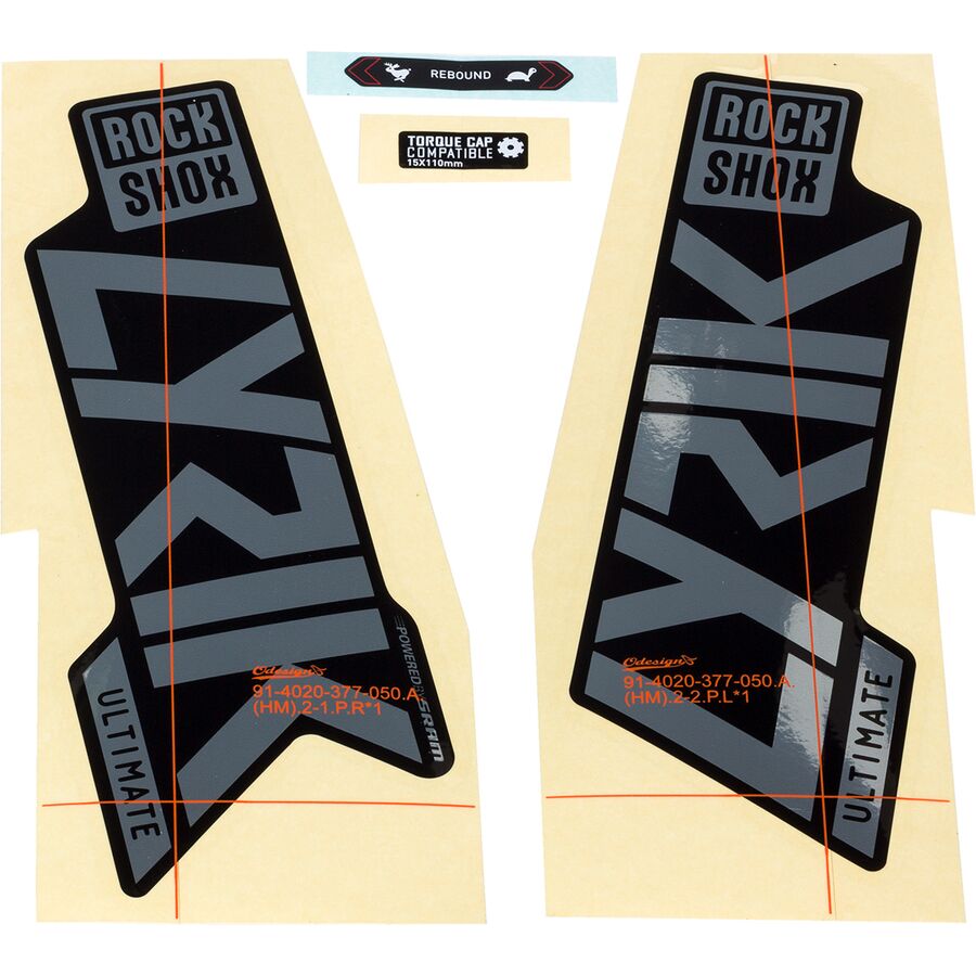 () bNVbNX bN AeBbg fJ[ Lbg RockShox Lyrik Ultimate Decal Kit Polar Foil for Black