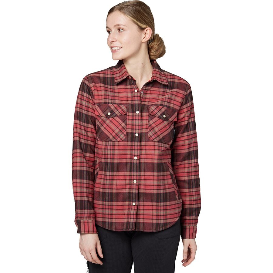 () tC[ fB[X C tl - EBY Flylow women May Flannel - Women's Chili/Timber