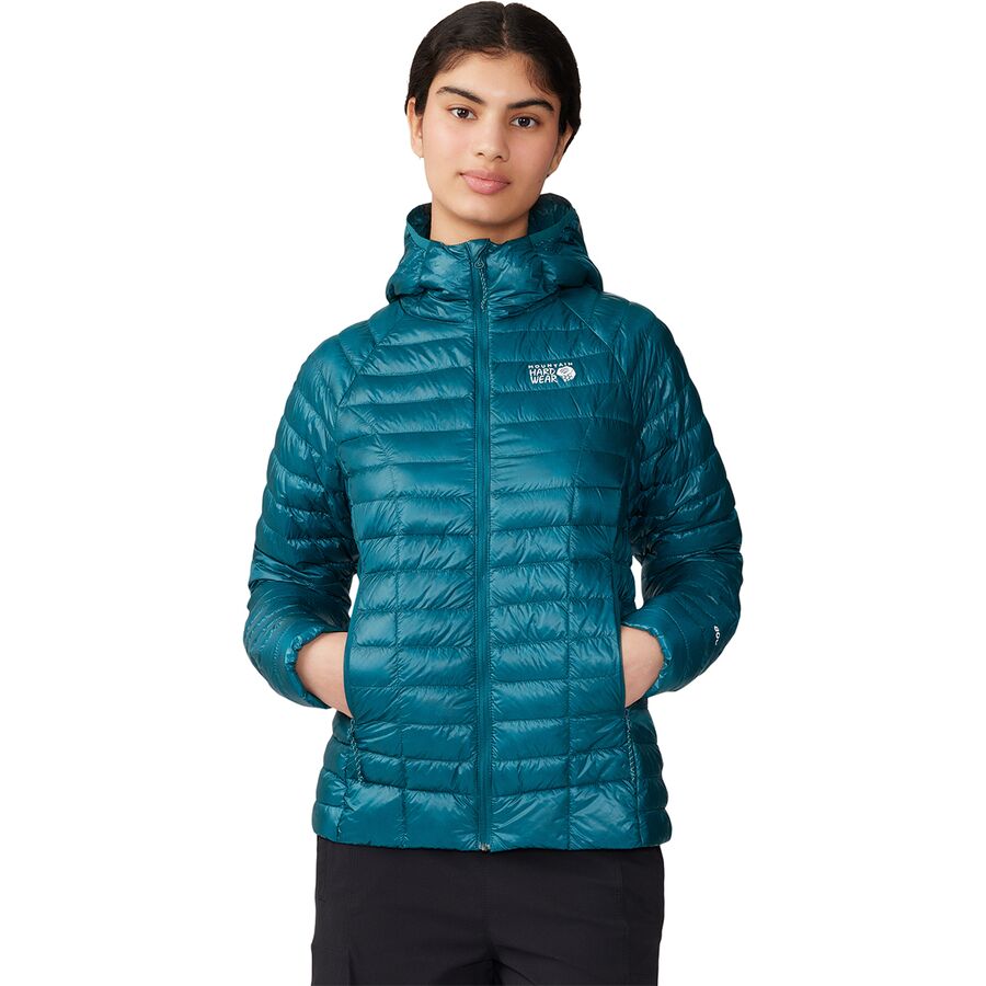 (取寄) マウンテンハードウェア レディース ゴースト ウィスパラー 2 フーデット ダウン ジャケット - ウィメンズ Mountain Hardwear women Ghost Whisperer 2 Hooded Down Jacket - Women's Jack Pine