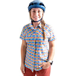 (取寄) クラブライドアパレル レディース バンダラ RGB プレイド ジャージ - ウィメンズ Club Ride Apparel women Bandara RGB Plaid Jersey - Women's Vivid Blue Rgb