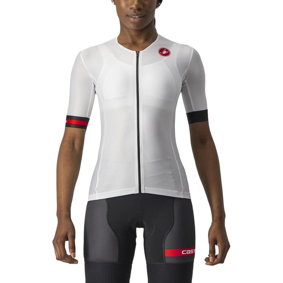 取寄 カステリ レディース フリー スピード 2 レース トップ - ウィメンズ Castelli women Free Speed 2 Race Top - Women s White/Black