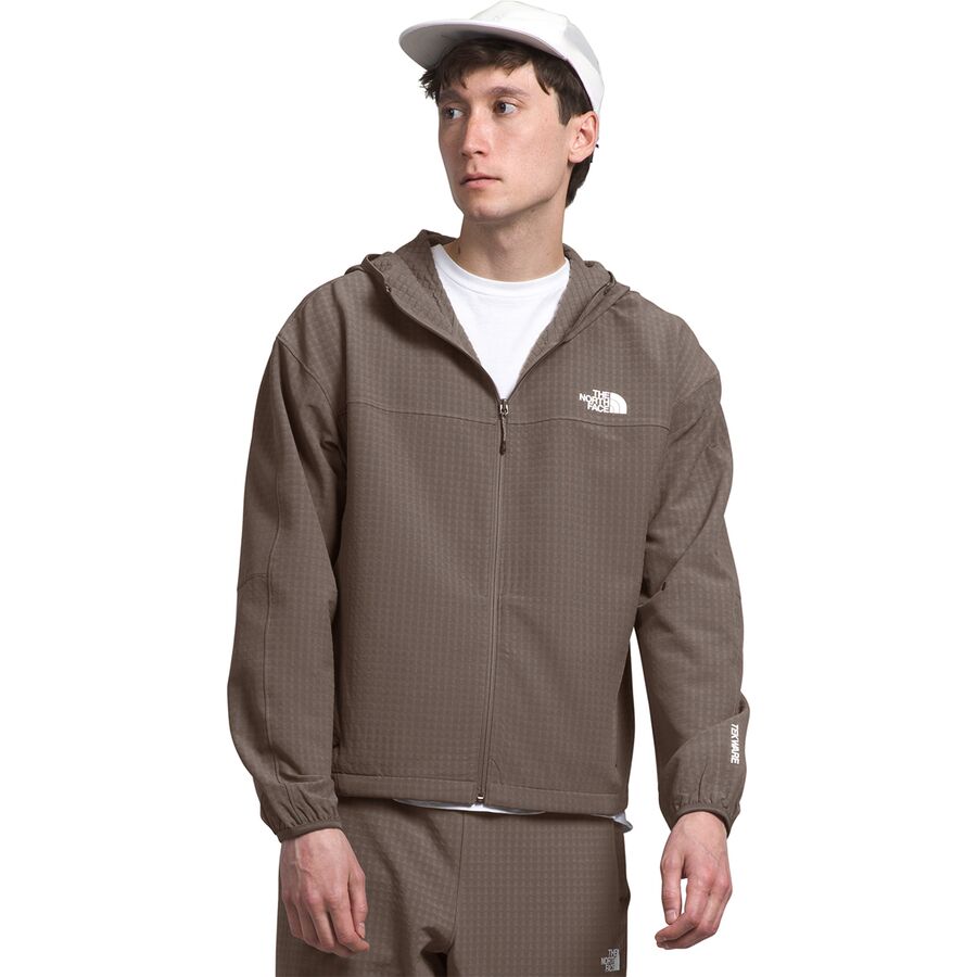 (取寄) ノースフェイス メンズ テックウェア グリッド ブーディ - メンズ The North Face men Tekware Grid Hoodie - Men's Falcon Brown