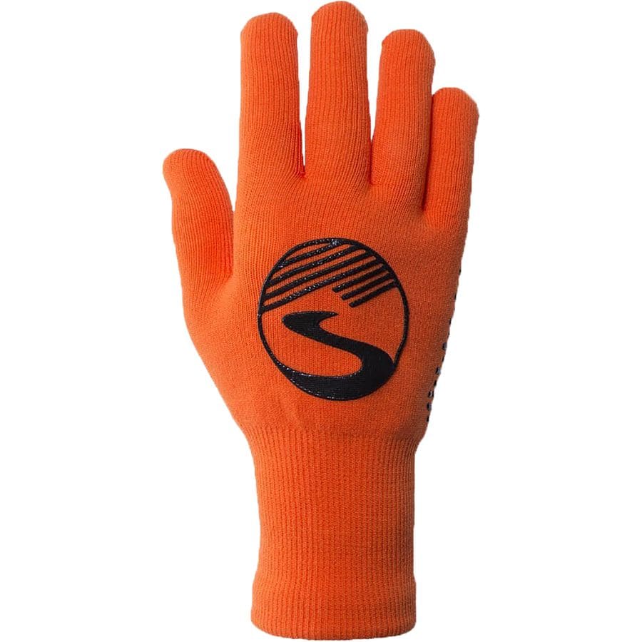 () V[YpX Y NX|Cg jbg EH[^[v[t O[u - Y Showers Pass men Crosspoint Knit Waterproof Glove - Men's Safety Orange