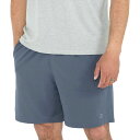 () t[tC Y ANeBu u[Y C 7C` V[g - Y Free Fly men Active Breeze Lined 7in Short - Men's Blue Dusk II