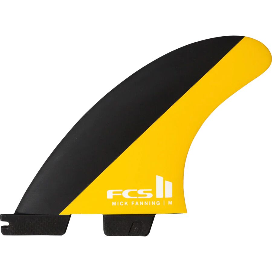 () FCS ~bN t@jO ptH[}X RA gC T[t{[h tBY FCS Mick Fanning Performance Core Tri Surfboard Fins Black/Mango