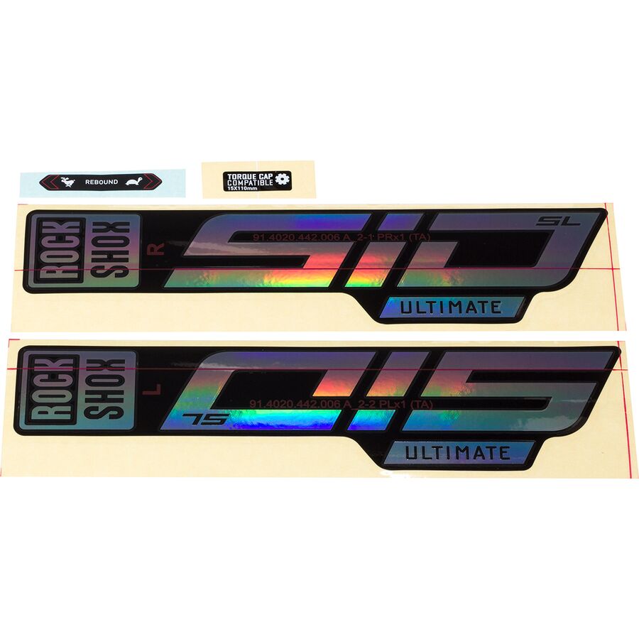 () bNVbNX Vh Sl AeBbg fJ[ Lbg RockShox SID SL Ultimate Decal Kit Rainbow Foil