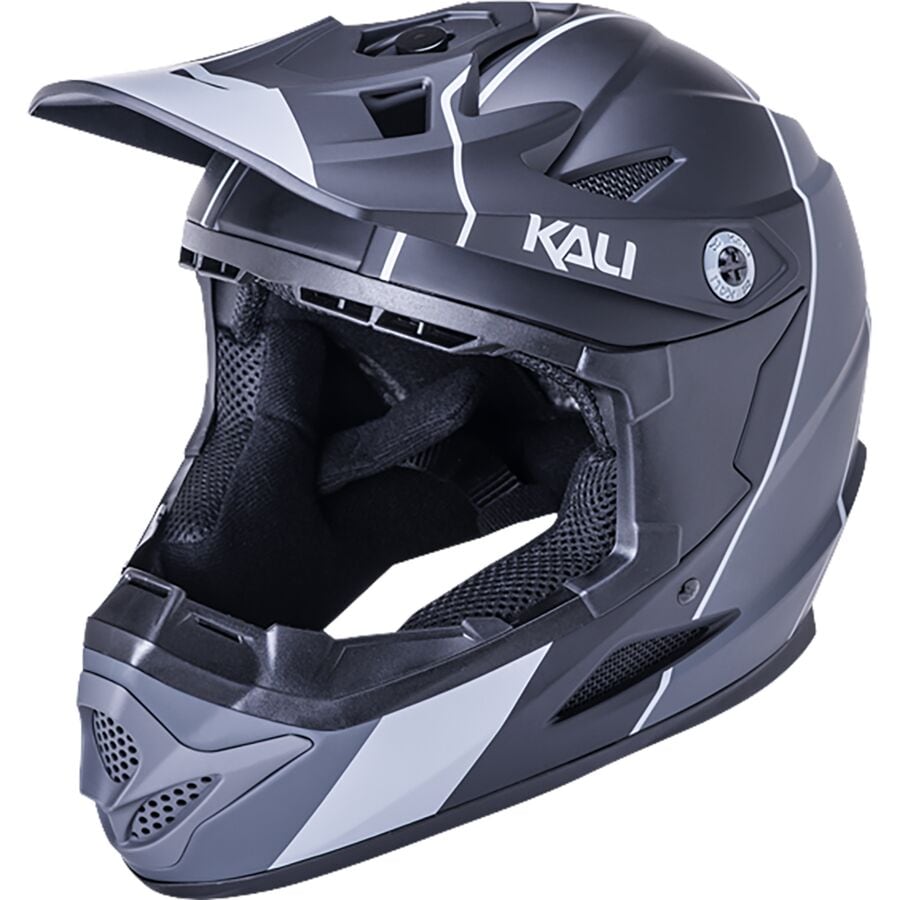(取寄) カリプロテクィブ ゾッカ フル-フェイス ヘルメット Kali Protectives Zoka Full-Face Helmet Stripe Matte Black/Grey