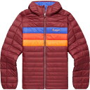 (取寄) コトパクシ メンズ フエゴ フーデット ダウン ジャケット - メンズ Cotopaxi men Fuego Hooded Down Jacket - Men's Burgundy Stripes