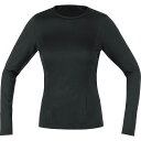 (取寄) ゴアウェア レディース ベース レイヤー サーモ ロング スリーブ シャツ - ウィメンズ GOREWEAR women Base Layer Thermo Long Sleeve Shirt - Women's Black(4)