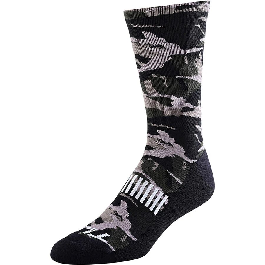 (取寄) トロイリーデザインズ カモ シグニチャー パフォーマンス ソック Troy Lee Designs Camo Signature Performance Sock Black
