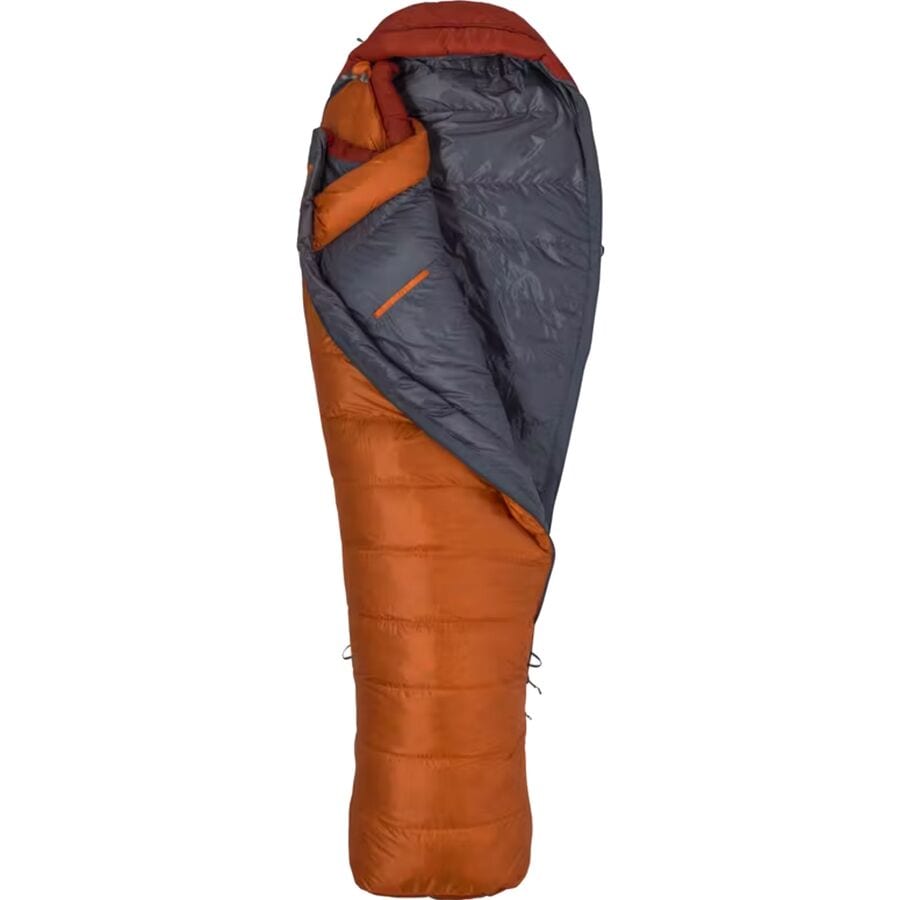 (取寄) マーモット マイクロン スリーピング バッグ Marmot Micron 0 Sleeping Bag Tangelo/Auburn