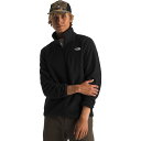 (取寄) ノースフェイス メンズ グレイシャー フリース 1/2-ジップ ジャケット The North Face men Glacier Fleece 1/2-Zip Jacket - Men's TNF Black(4)