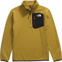 (取寄) ノースフェイス メンズ クレスト 1/4-ジップ ジャケット The North Face men Crest 1/4-Zip Jacket - Men's Amber Green/TNF Black(4)